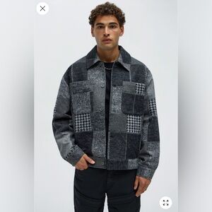 Fashion Nova Men's Patched Jacket